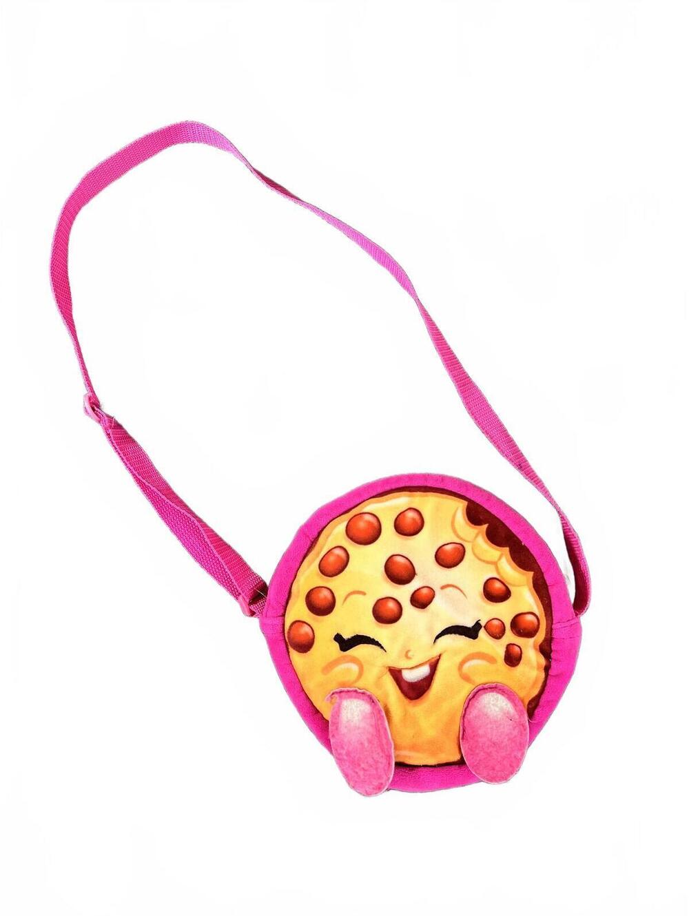 Shopkins Cookie Cookie Pink Crossbody Purse Kids Character Bag Adjustable Strap